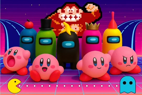 Kids at Video Game Mash-Up Stop Motion Flix